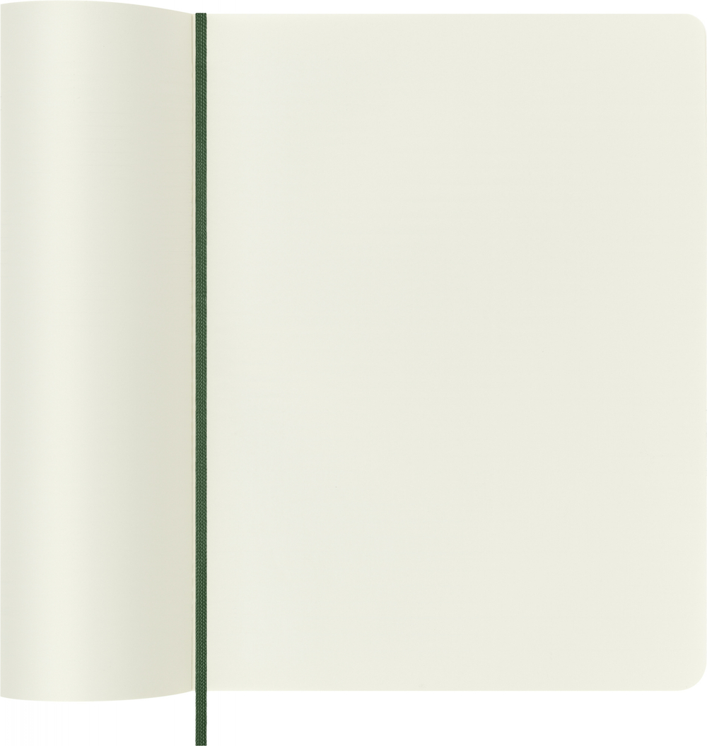 Блокнот Moleskine Classic Soft (QP623K15) 19х25 см, 192стр. без линовки, мягкая обложка, зеленый
