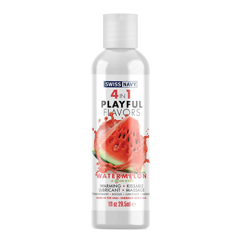 Массажный гель 4в1 с ароматом арбуза Swiss Navy Playful Flavors Watermelon 29,5мл