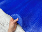 Крокодил цв. Синий / Real Blue, толщ. 0,9-1,1 мм, натуральная кожа