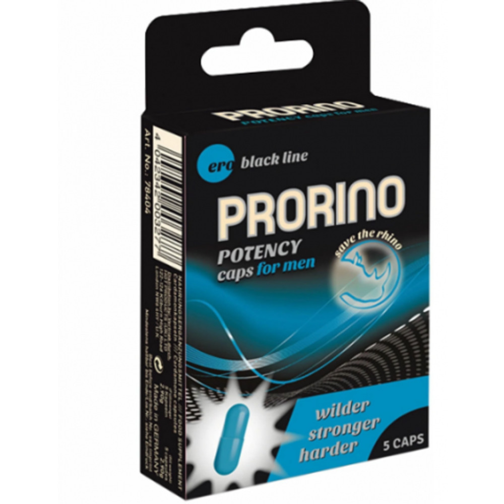 Биологически активная добавка к пище для мужчин Ero black line PRORINO Potency Caps 5 шт.