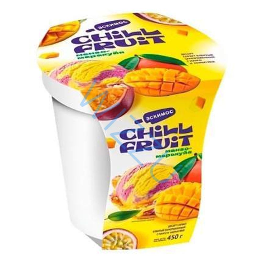 Мороженное Chill Fruit  манго-маракуйя Бум ведро 450гр
