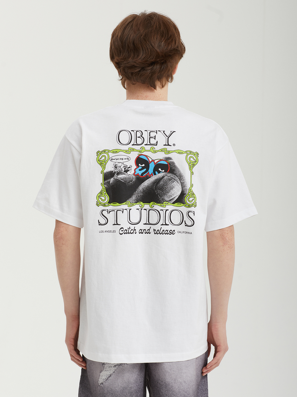 Мужская Футболка Obey Catch And Release