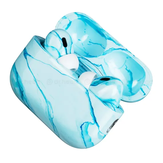 Apple AirPods Pro 2 USB-C Light Blue Marble Gloss