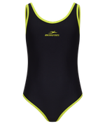Купальник для плавания Edge Black/Lime, полиамид, детский