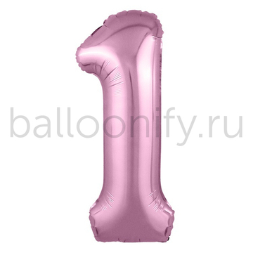 Шар ЦИФРА 1 Металлик Flamingo 40" 102 см