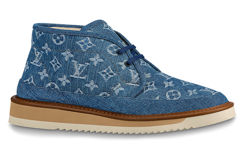 LOUIS VUITTON X Nigo Cosy Ankle Boots "Denim Monogram"