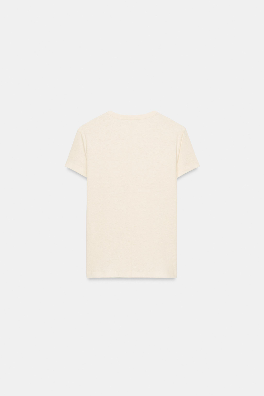 ХЛОПКОВАЯ ФУТБОЛКА С КОРОТКИМИ РУКАВАМИ — ZARA