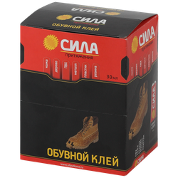 Клей СИЛА SSTB-30 обувной 30 мл туба | Клеи бытовые и универсальные