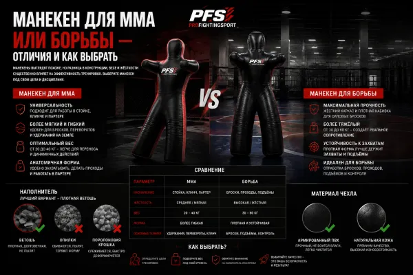 Манекен для MMA или борьбы — в чём отличия?