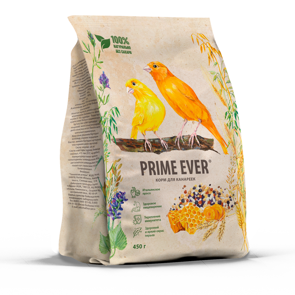 Корм для канареек Prime Ever, 450 г