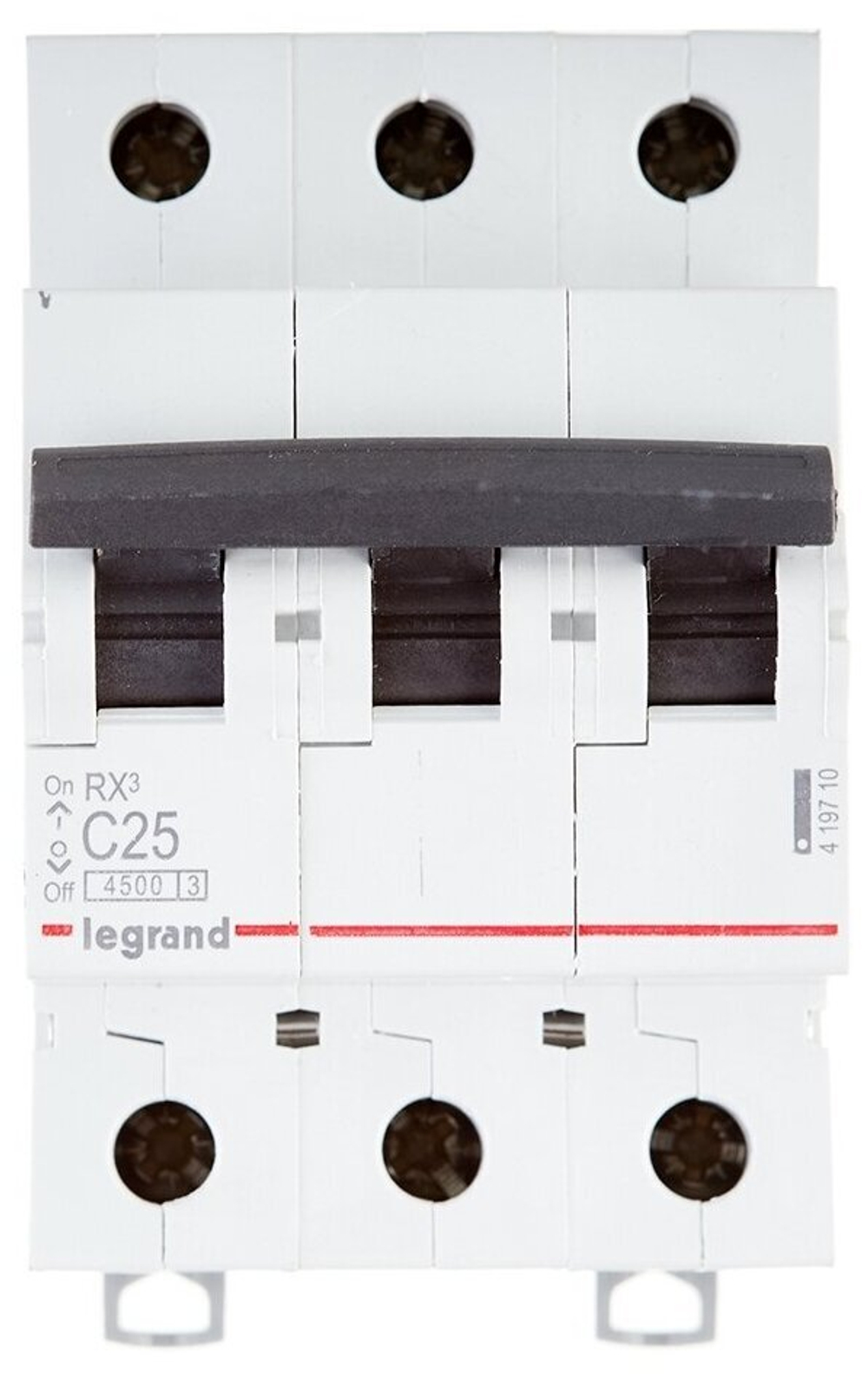 Автоматический модульный выключатель Legrand 3п C 25А 4.5кА RX3 Leg 419710