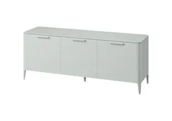 Тумба Type oak 3 двери ширина 180 см (светло-серый)