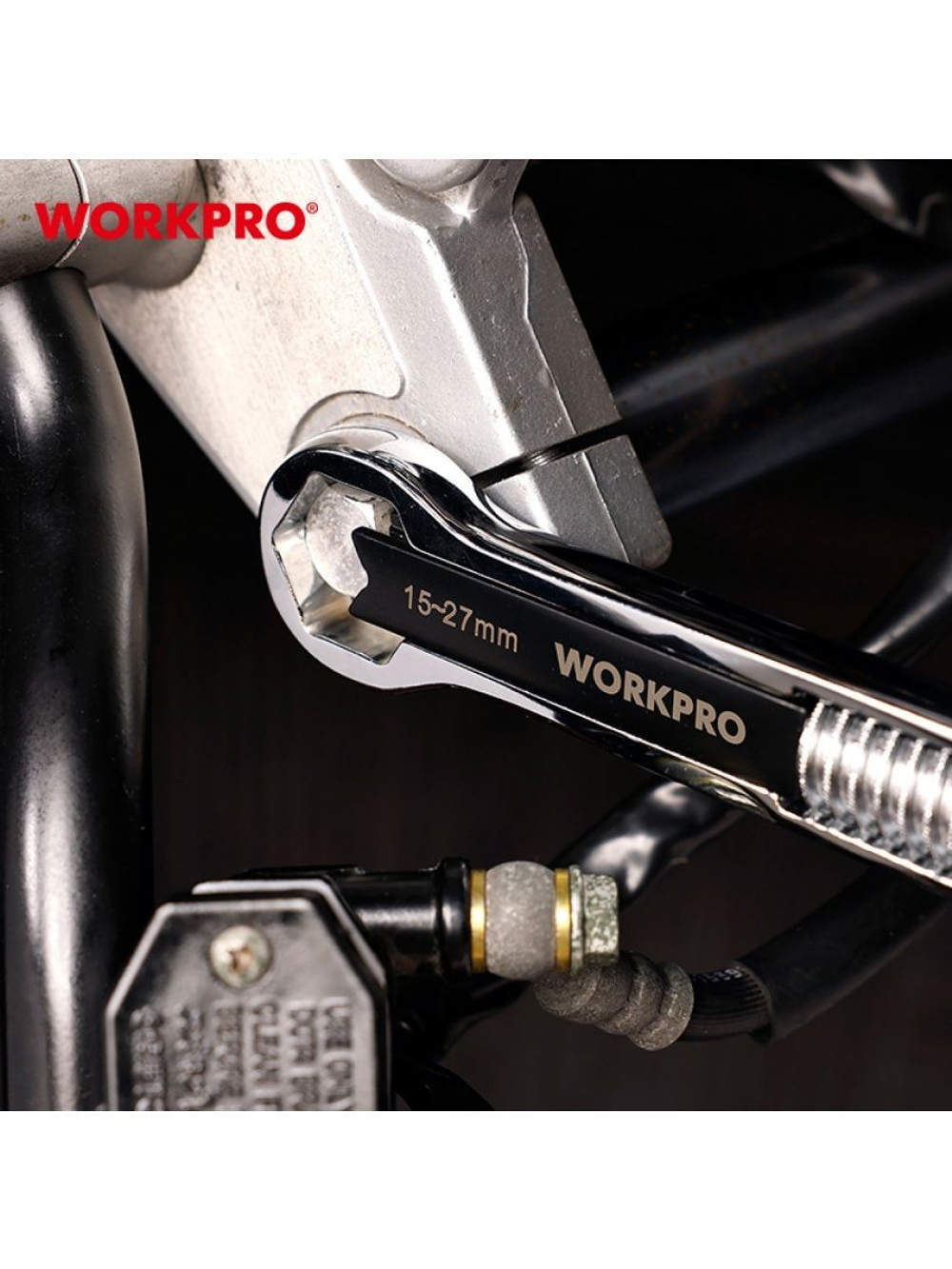 Разводной накидной ключ универсальный WORKPRO WP272017 5-11