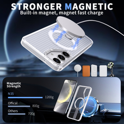 Прозрачный чехол Mesh Pro Magnetic Case для Samsung Galaxy S24