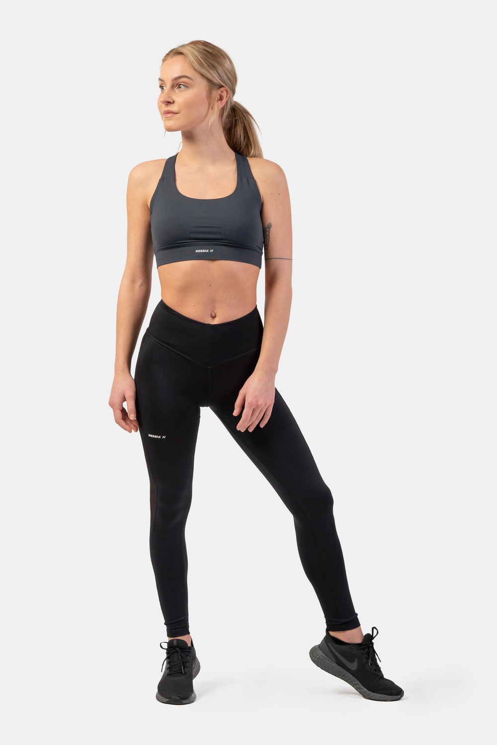 Топ ACTIVE SPORTS BRA WITH MEDIUM IMPACT 413 Темно Серый