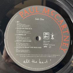 Винтажная виниловая пластинка LP Paul McCartney All The Best (Япония 1987) (Без Оби)