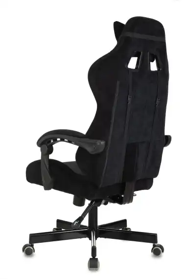 Кресло игровое Knight Terminator черный Light-20 с подголов. крестов. металл