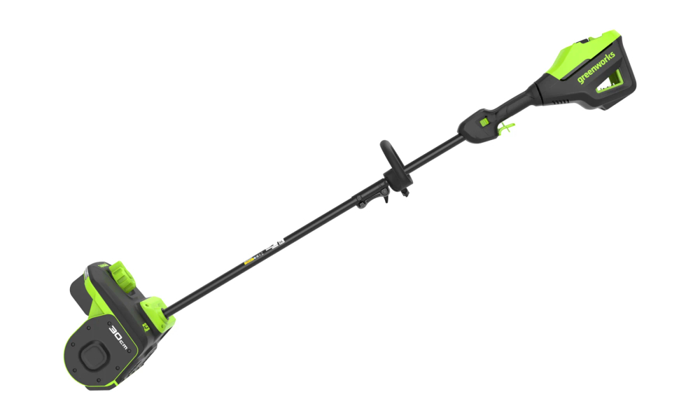 Снегоуборщик аккумуляторный Greenworks GD60SS2, Арт. 2603207UB, 60V, 30 см, с регулируемым направлением выброса, бесщеточный, АКБ 4Ач и ЗУ