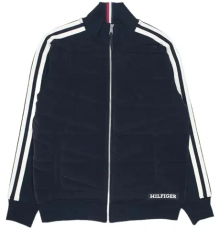 Куртка теннисная Tommy Hilfiger Monotype Mix Media - desert sky