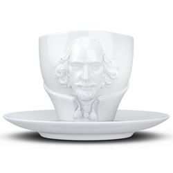 Чайная пара Talent, William Shakespeare, 260 мл, белая