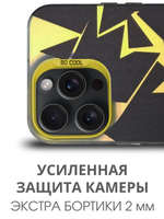 Дизайнерский чехол из пластика для IPHONE 14 PRO MAX с усиленной защитой камеры и глянцем
