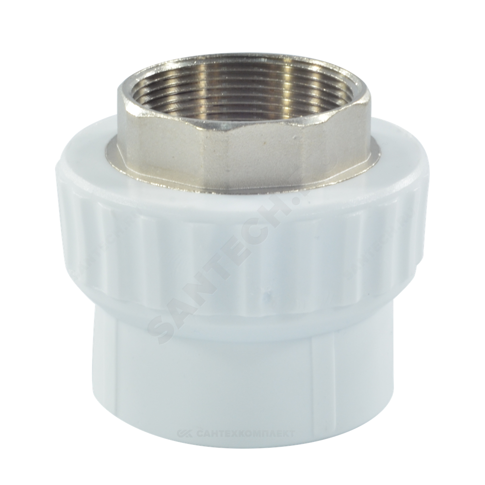 Муфта PP-R комбинированная белая Дн 40х1 1/2" ВР под ключ VALFEX 10134240