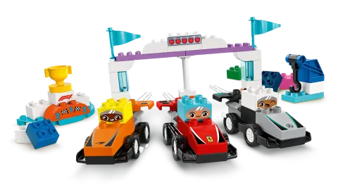 Конструктор LEGO Duplo 10445 Гоночные машины и пилоты команды F1