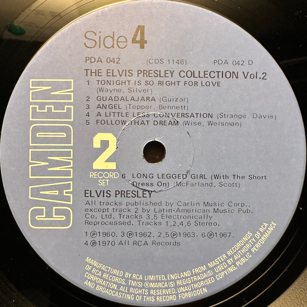Elvis Presley - The Elvis Presley Collection Vol.2 2LP (Англия 1976г.)
