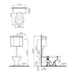 Чаша для унитаза с высоким бачком Vitra Efes, белая 6233B003-0075