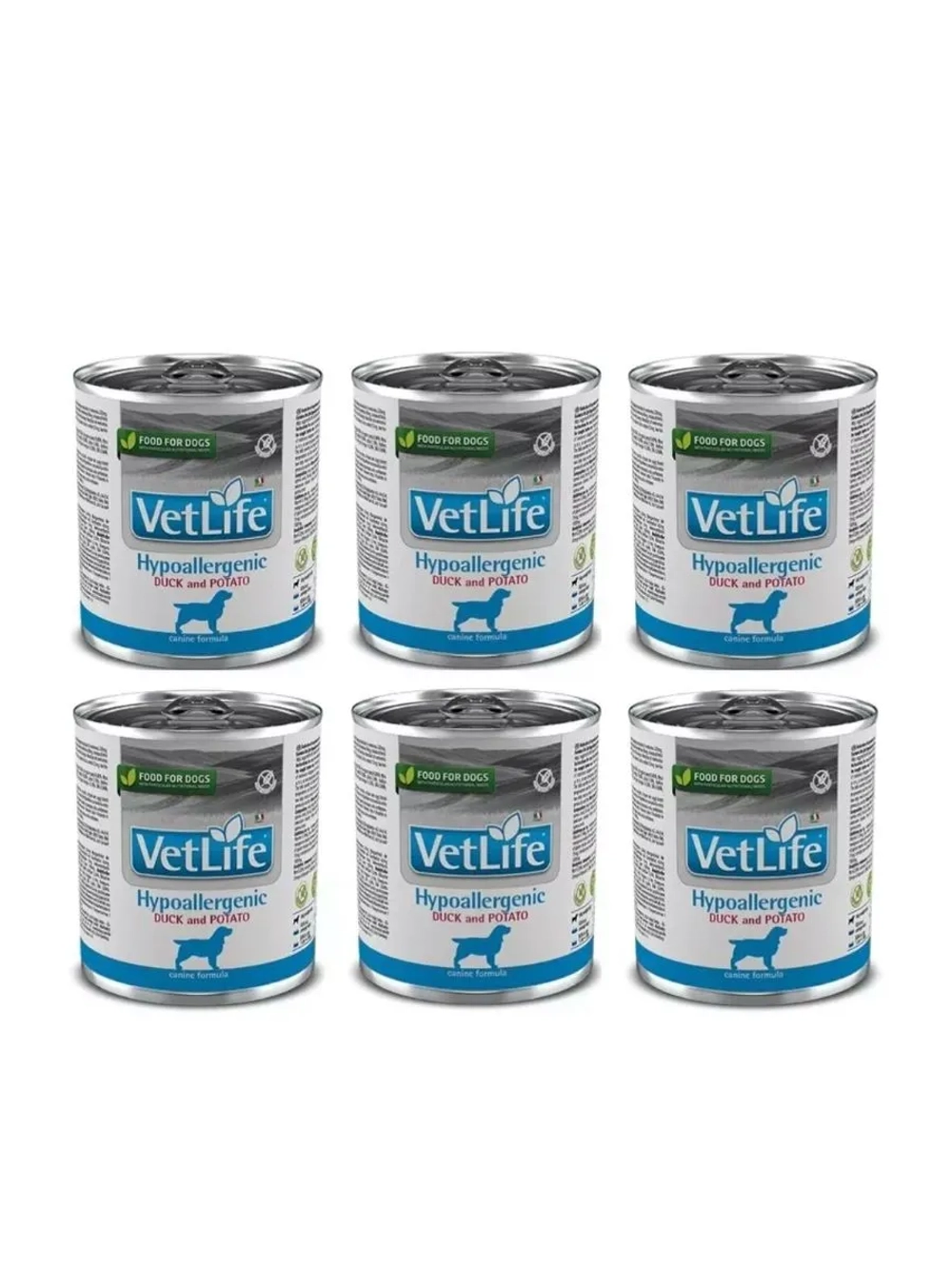 Vet Life Hypoallergenic Консервы для собак 300г*6шт