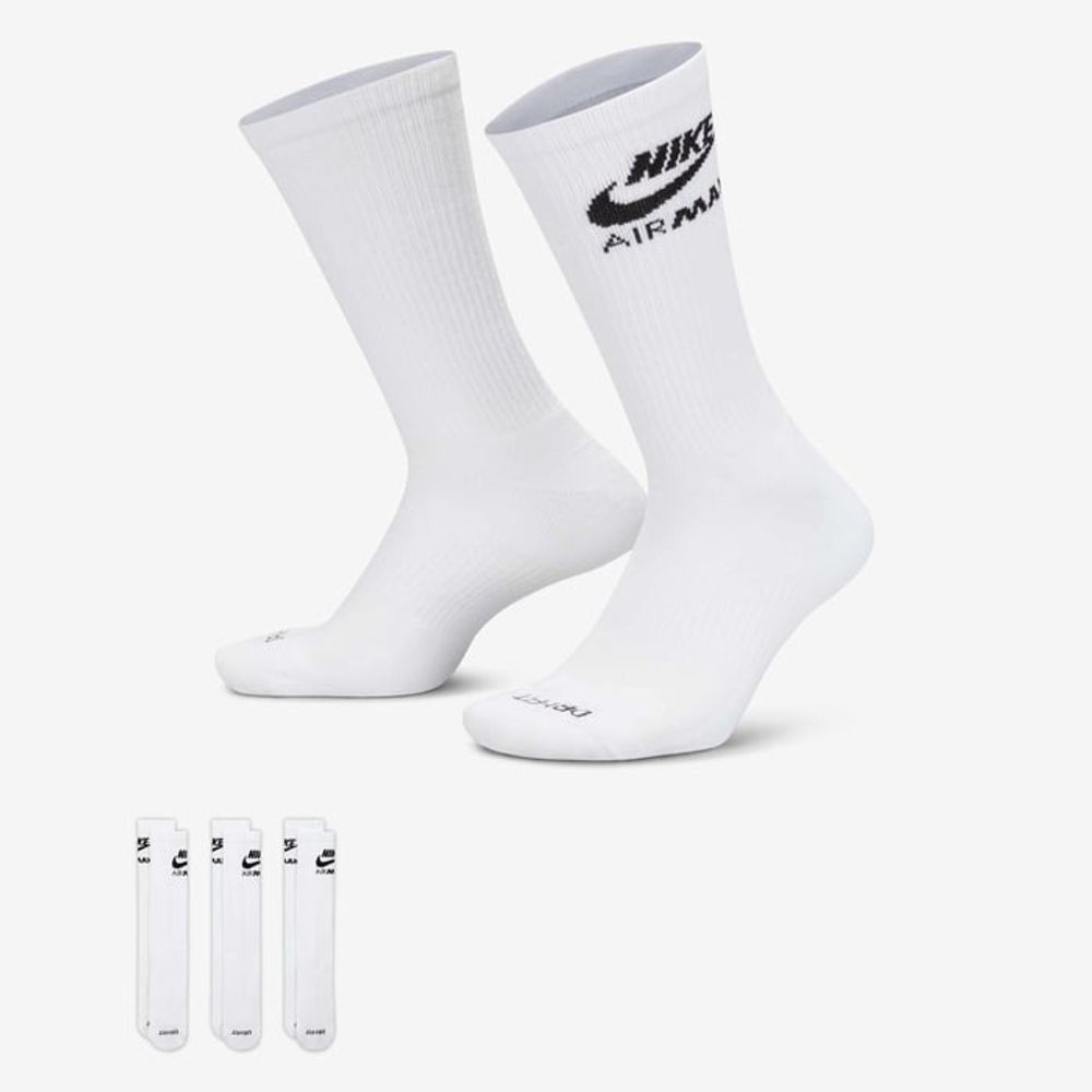 Носки ( 3 пары ) NIKE U NK ED PLS CSH CRW 3P-AIR MAX