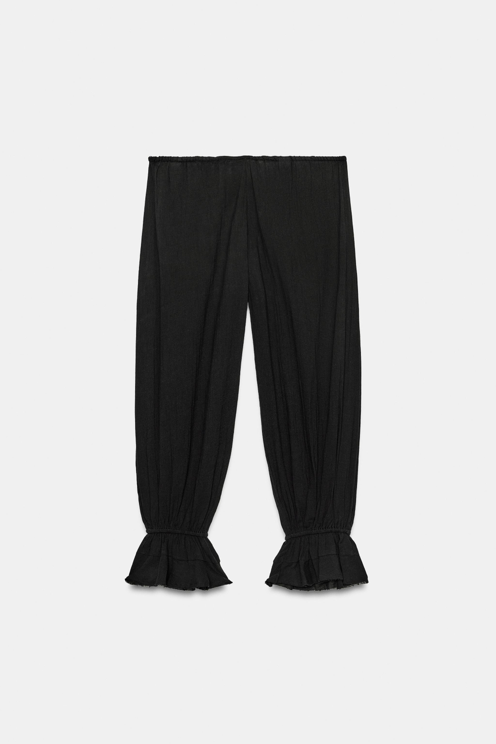 БРЮКИ-ШАРОВАРЫ В СТИЛЕ РУСТИК — ZARA