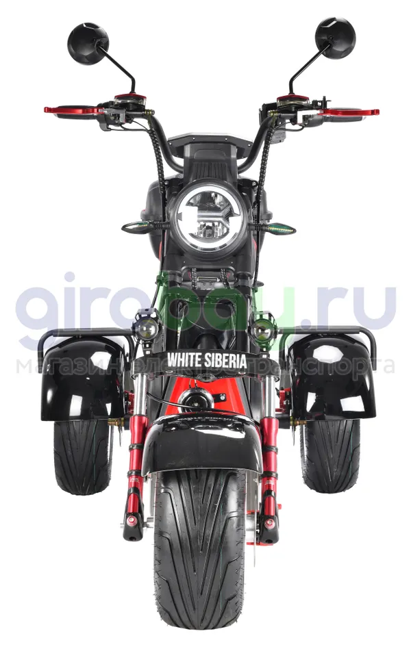 Электроскутер WHITE SIBERIA PRO TRIKE 3000W (Черный) фото №7