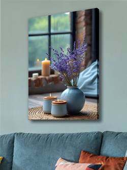 Картина Лавандовый закат на стену 50x70см 1шт.