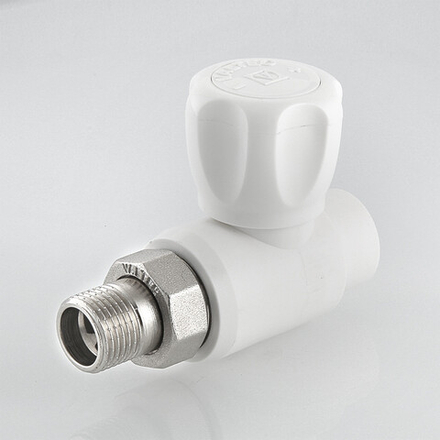 Кран рад. прямой 20х1/2" VALTEC белый