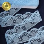 Кружево отделочное в стиле "трикотаж" 40 мм / 27.4 метра, диз. 278, цв.05 голубой
