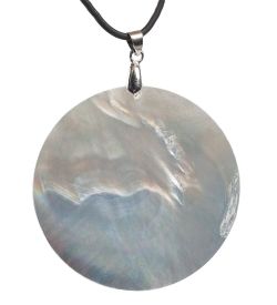 ШК-55/ 52 Кулон из перламутра «Мак с бутоном»