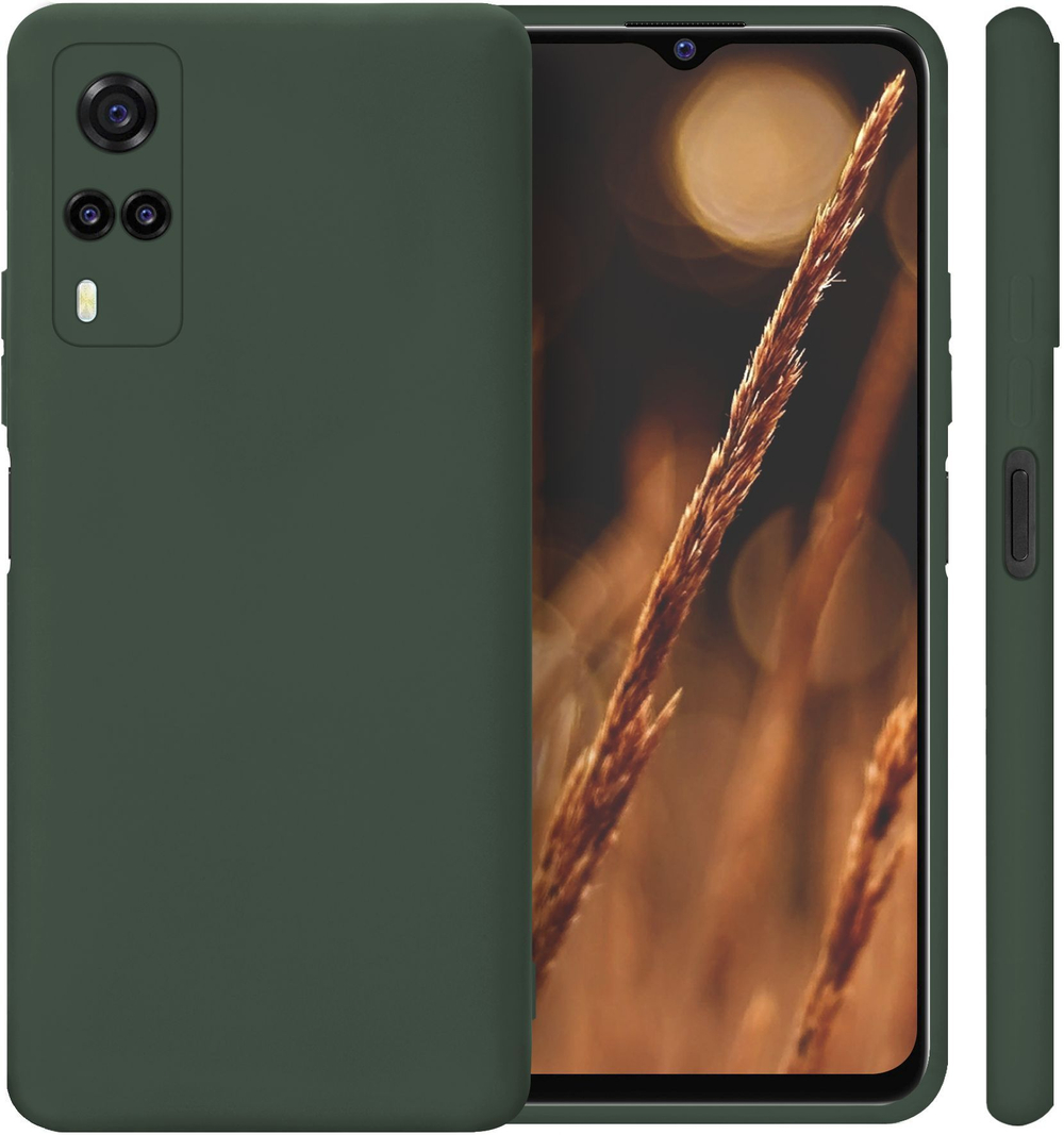 Мягкий Soft Touch чехол из силикона для VIVO Y31 / Y53s 4G / Y51 / Y51a с бархатной подкладкой