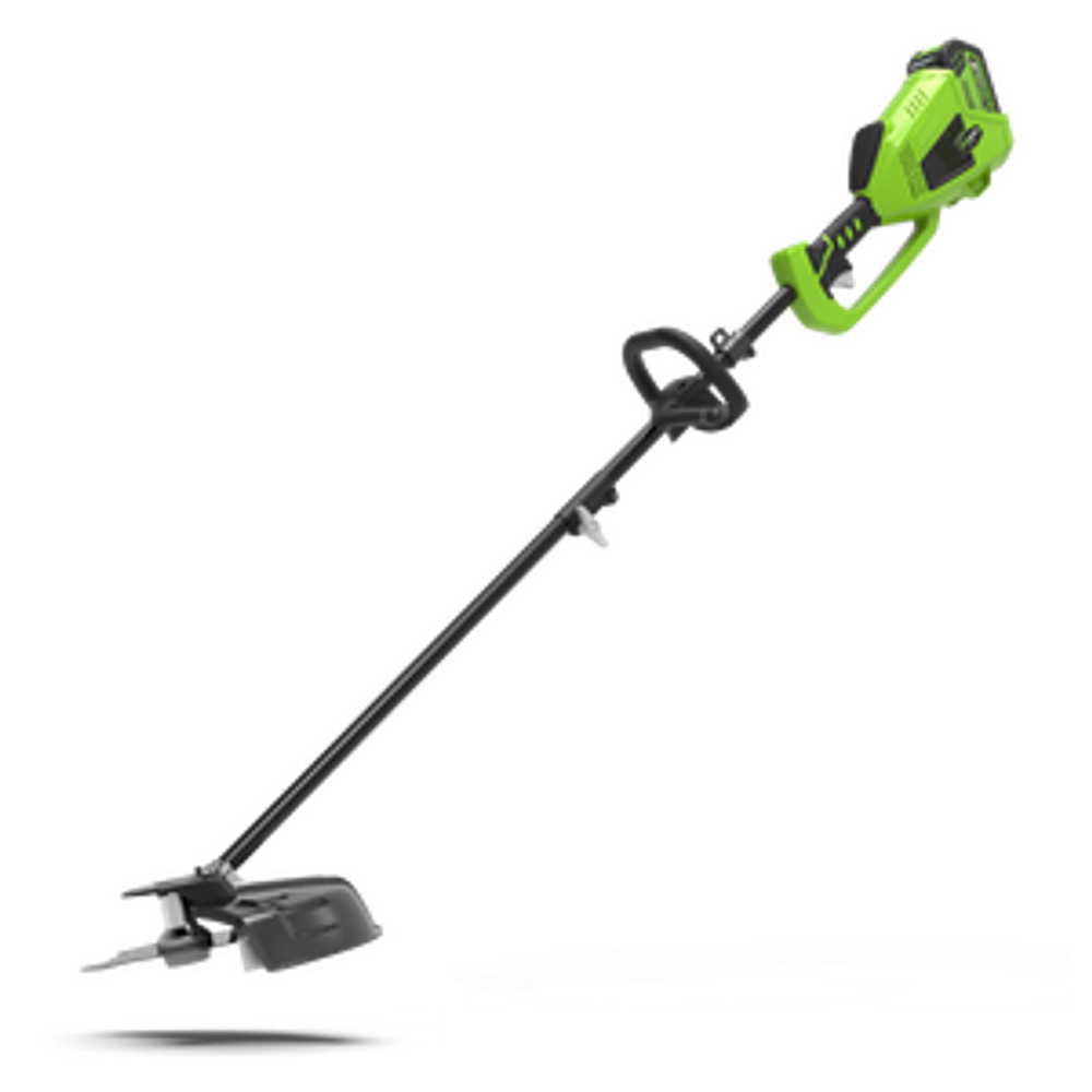 Аккумуляторный триммер Greenworks GD40BCK5B, 40v, 35 см, АКБ 8 А·ч и быстрое ЗУ