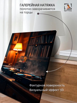 Картина "Рояль", модульная 50х70см 1шт.