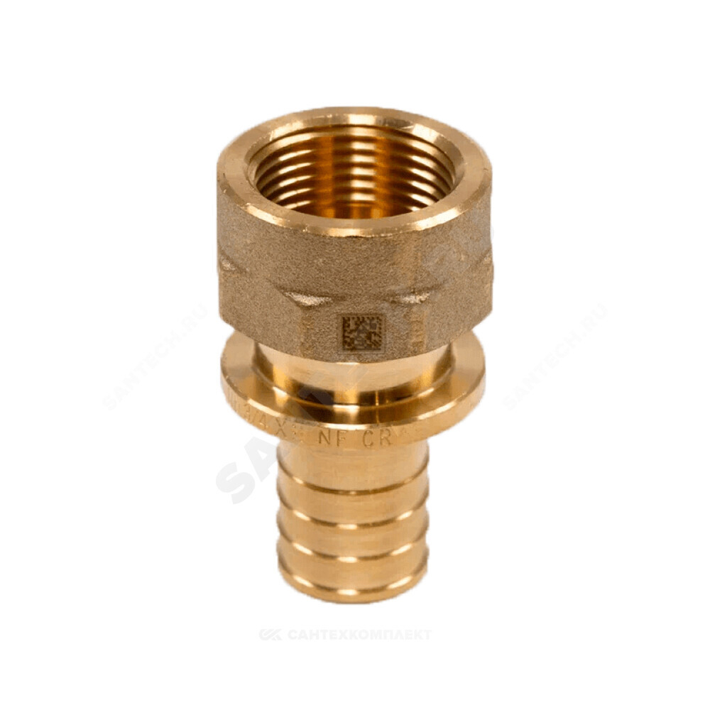 Муфта для PE-X труб аксиальная латунь Дн 25х3/4" ВР MX Рехау 11096941001