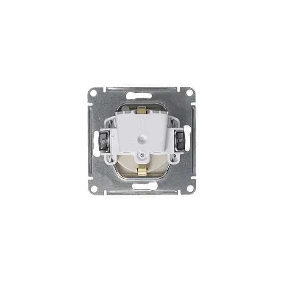 Розетка с крышкой Systeme Electric AtlasDesign Алюминий ATN000346