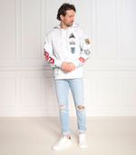 Худи heavy finch washd patches GUESS - белый(M3RQ03 KA1B0)