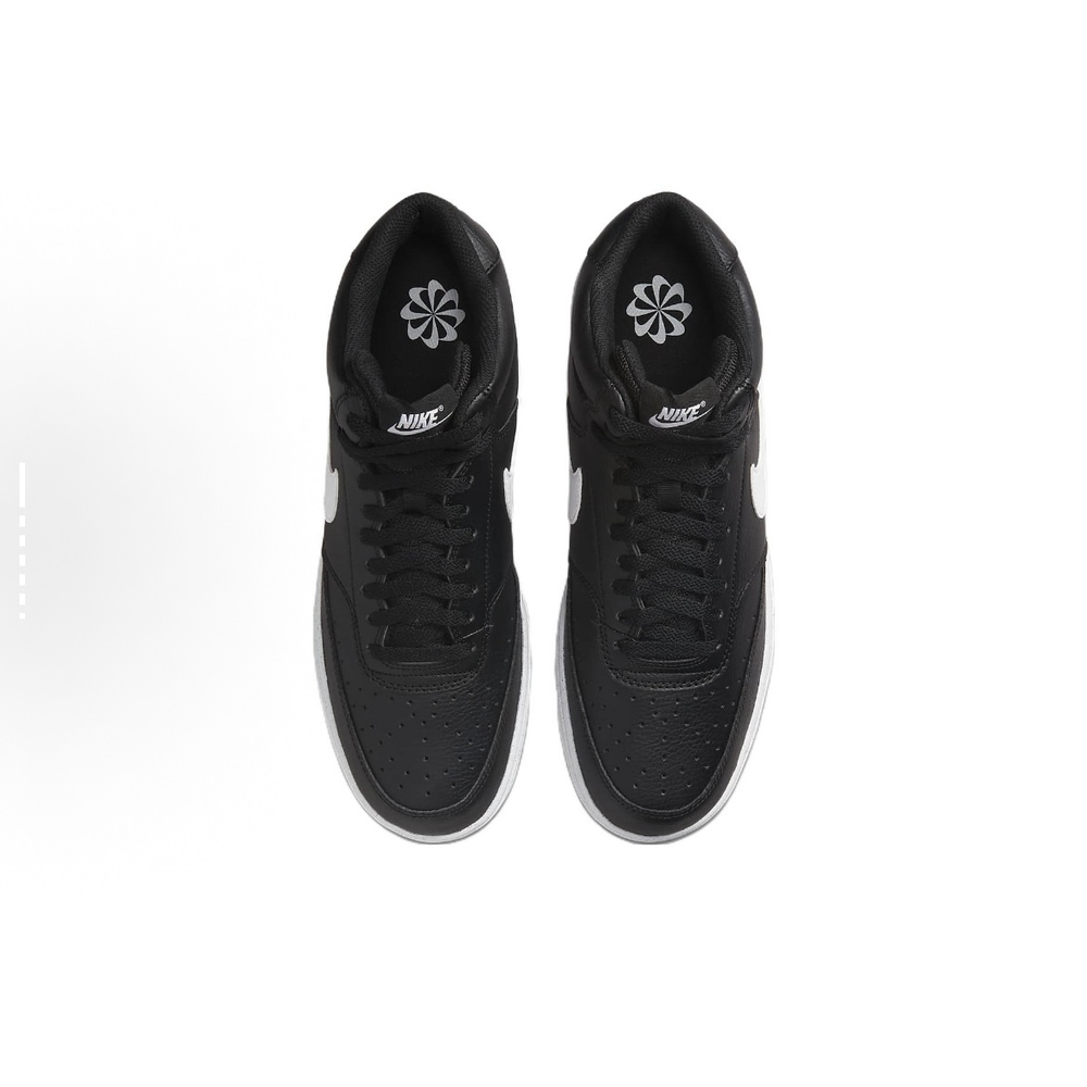 alt="Кроссовки Nike Court Vision Mid арт. CD5436-001 черно-белая расцветка вид спереди"