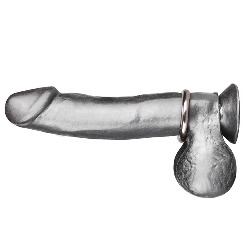 Стальное эрекционное кольцо STEEL COCK RING - 3.5 см. (Цвет: серебристый)