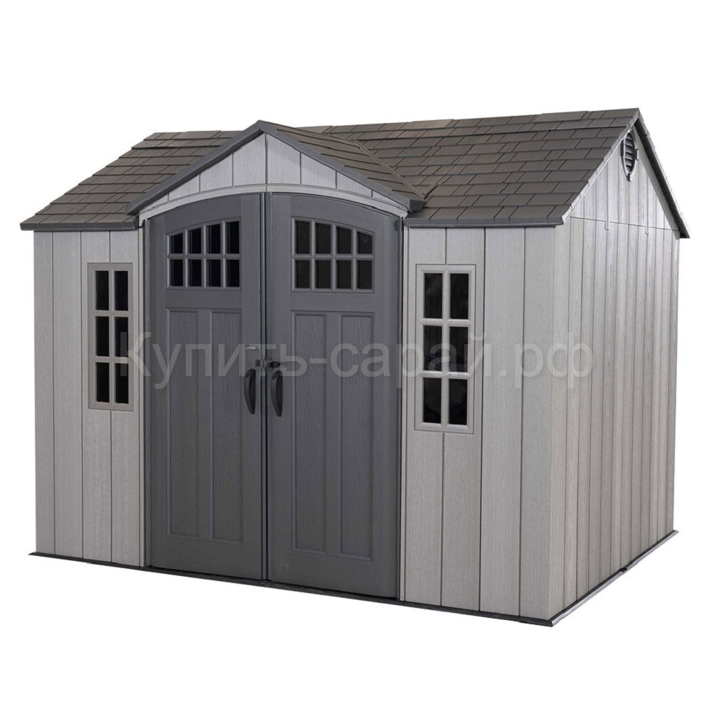 Пластиковая бытовка LifeTime WoodLook 10x8