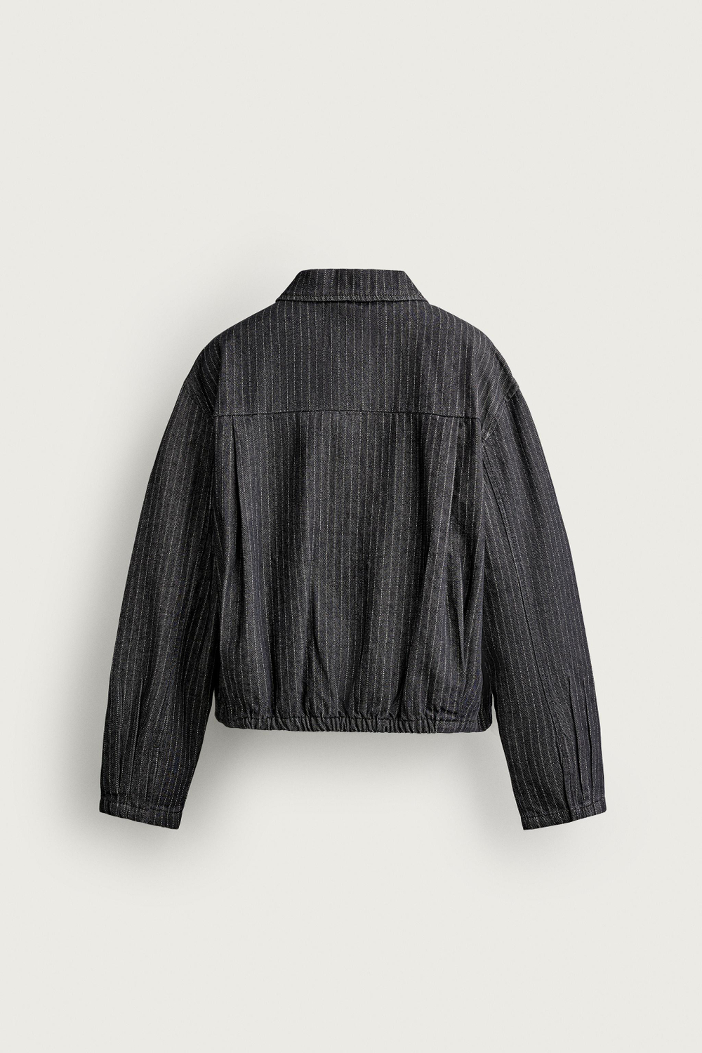 УКОРОЧЕННАЯ КУРТКА В ПОЛОСКУ — ZARA