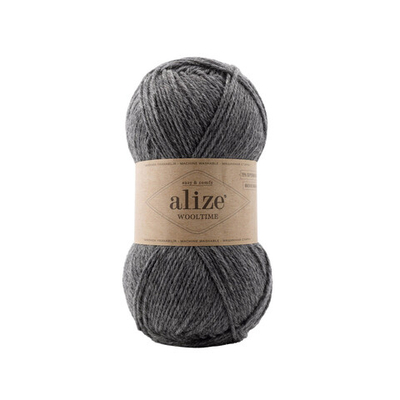 Пряжа "Wooltime" 182 Средне-серый меланж