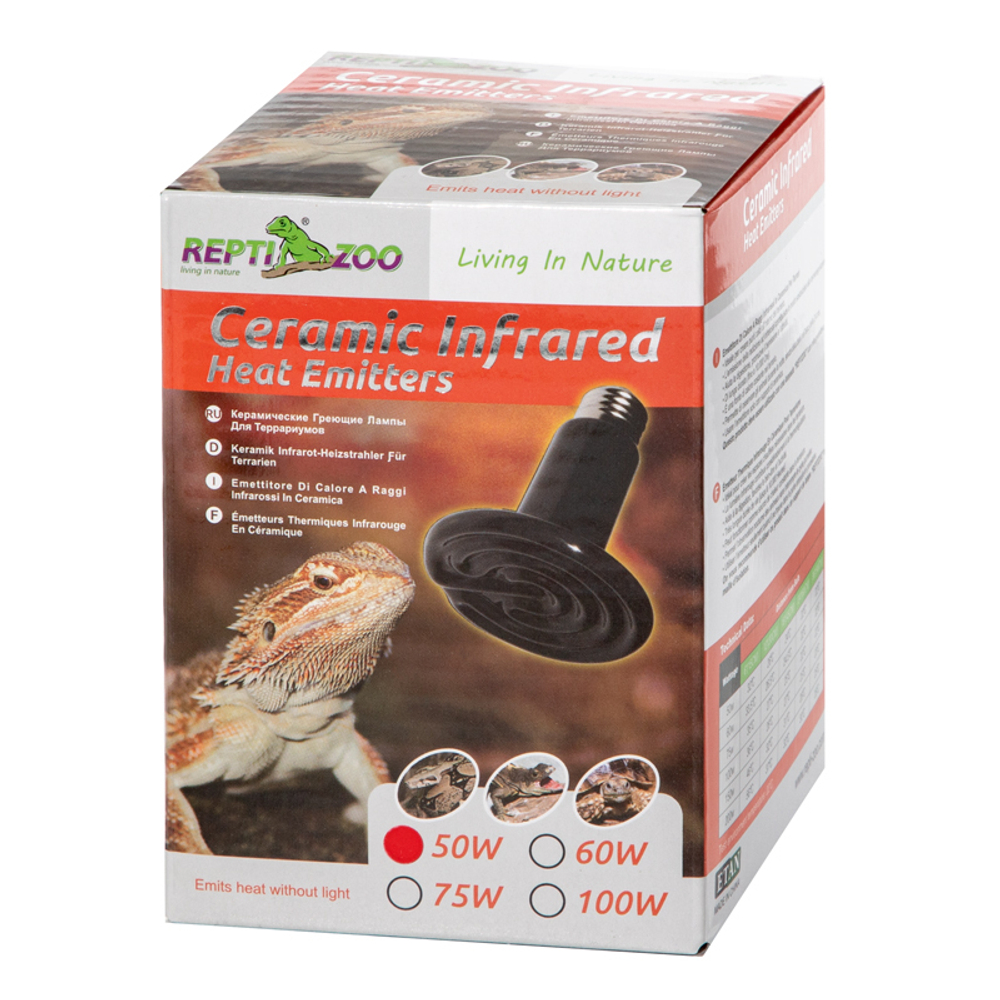 Обогреватель керамический DL180050, 50Вт, d75*100мм, Repti-Zoo