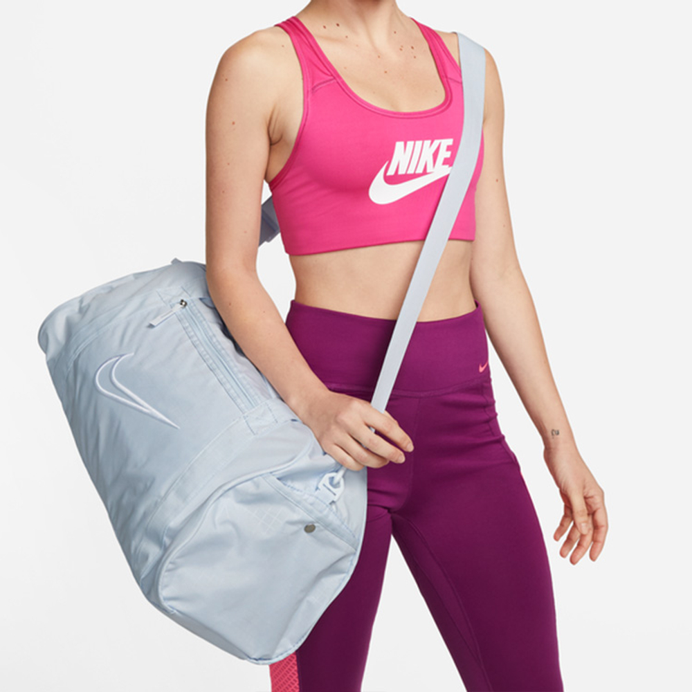 Nike Fabric Luggage Bag Gym Bag Large Unisex Soccer Gray/White